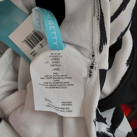 Slimming Control Tie-Front Cut Out One Piece Swimsuit | Beach Betty | Large - Picture 15 of 15